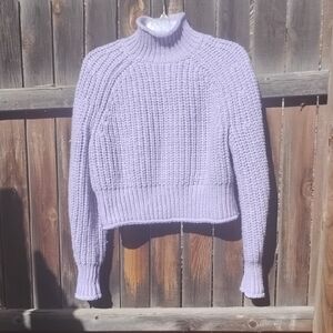 H&M Light Purple Turtleneck Sweater